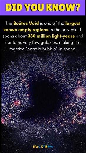 The loneliest place in the universe — Boötes Void. | #spaceupdates #didyouknow #spacescience