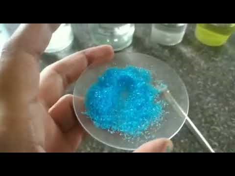 SALT ANALYSIS - Test for Copper Cation(Cu2+) in Copper Sulphate Salt
