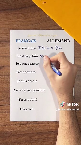 Phrases en allemand ! #learngerman #coursallemand #allemand