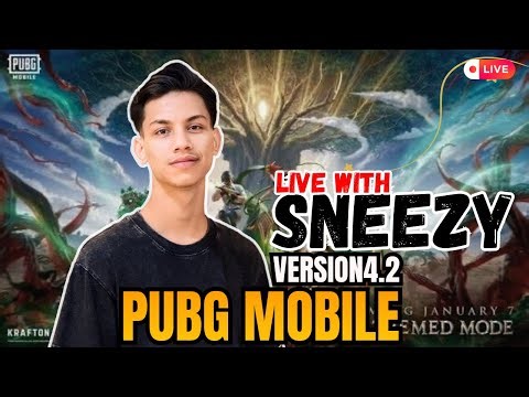 🔴 Accidentally Pro🙂PUBG MOBILE NEW UPDATE V4.2 RANKED GAMEPLAY | SNEEZY IS LIVE ❤️