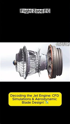 Decoding the Jet Engine: CFD Simulations & Aerodynamic Blade Design! ✈️ #AviationEngineering #CFD