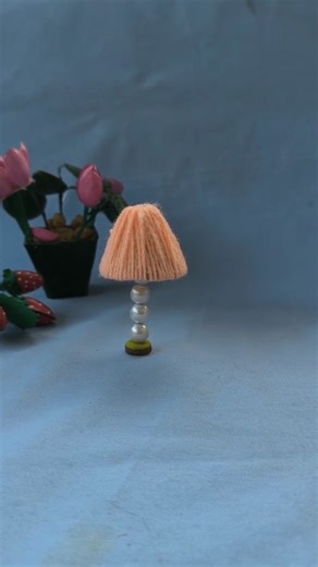 Diy simple mini lamp #lamp #minicrafts #shortsfeed #shortvideo #youtubeshorts #miniature #miniart