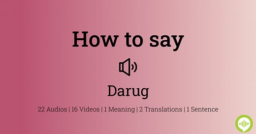 Darug Pronunciation