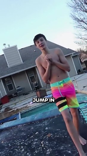 Frozen pool challenge🥶