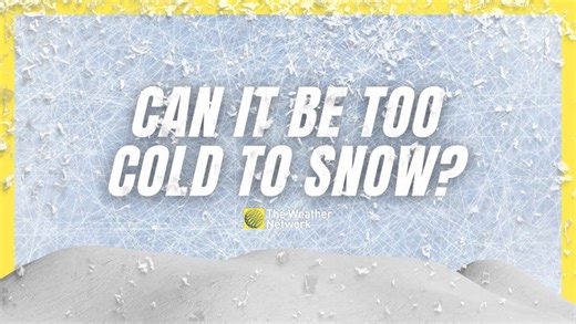 Can it ever be too cold to snow?