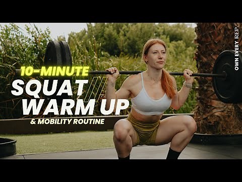 10 Min. Squat Warm Up & Mobility Routine | Weightlifting & Kniebeugen Warm Up | Gym | Follow Along