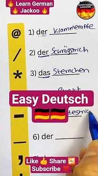 learn German fast German 🇩🇪|#deutschlernen #shortfeed ‪@LearnGermanjackoo‬