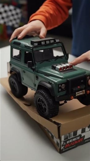 Remote Control Defender Racing Car 🏎️ #shorts #electric #experiment