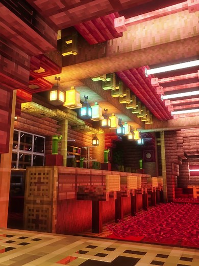 Neon Bar: Inside My New Minecraft Creation