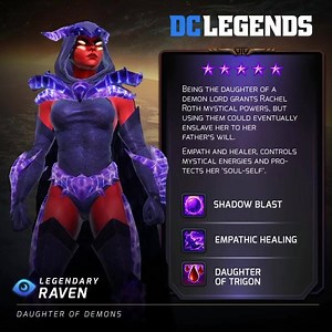 Trick or treat — with Raven in your squad, you can hit 'em with heals or harm. Stay safe and have a legendary Halloween! | DC Legends
