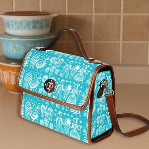 Pyrex Butterprint Purse Retro Style Handbag for Vintage Lovers Pyrex Collector Gift Turquoise Amish Print Shoulder Bag - Etsy