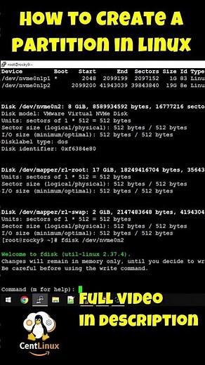 How to create a Partition in Linux