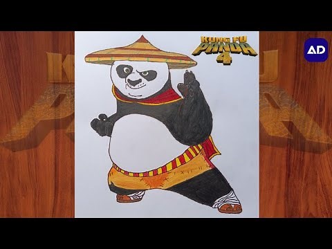 "Kung Fu Panda 4: step-by-step tutorial Sketching the Martial Arts Magic"!