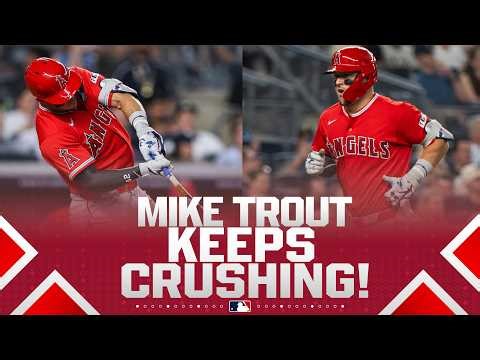 Mike Trout STAYS HOT in the Bronx! Mike Trout hits a GO-AHEAD HOMER for the Angels! 🤯🔥