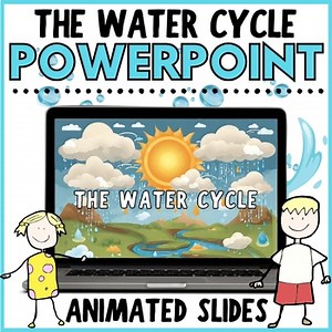 The Water Cycle Science Lesson PowerPoint Presentation for K-2nd Grades