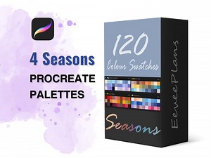 4 Seasons Procreate Colour Palette Inspiration, 120 Procreate Swatches, Digital Download - Etsy UK