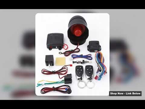 Car Alarm Remote Universal Car Alarm Security System Keyless Entry with 2 Remote Controls Siren Car