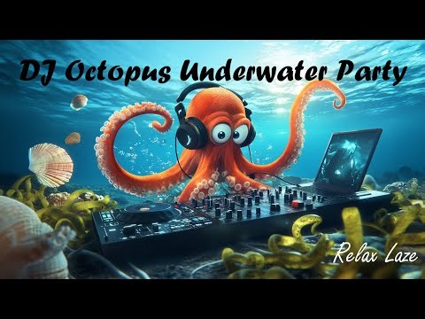 🔴🐙🎷Deep Sea Concentration: A Funny Octopus Plays Jazz to Boost Your Productivity & Creativity