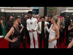 LIL NAS X Red Carpet Interview | 2022 GRAMMYs