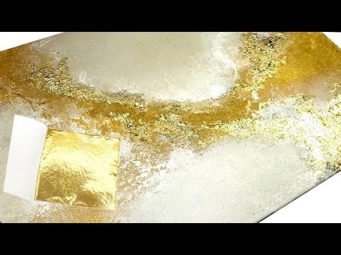 The SECRET to Striking GOLD Textured LAYERS in Abstract Art ✨️ (589)