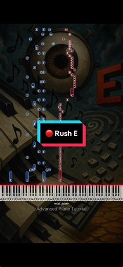 Rush E Advanced Piano Tutorial for Beginners