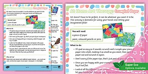 At Home Art Therapy: Crumpled Paper