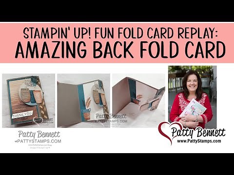 How to make the Back Fold Card with Earthen Elegance pots from Stampin UP!