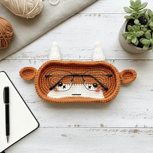 Buffalo Crochet Eyeglass Holder Pattern: Amigurumi Tutorial (PDF) - Etsy