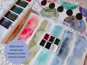 2025 New Granulating Kuretake Watercolor | Gansai Tambi | Full Set or 0.8ml Repackaged Trial - US Tariff Free - Etsy