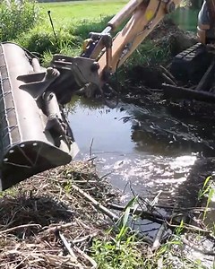 3.2K views · 26 reactions | Beaver dam removed with precision—excavator restores the natural water flow. #satisfyingclean #drainagesolutions #viral #drainage | Nursery World | Facebook