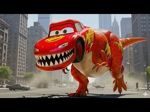 T-Rex McQueen’s Thunder Escape — City Destruction & Police Pursuit [EP1]