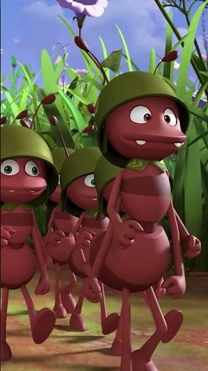 La marcha militar de las hormigas #abejamaya #shorts #hormigas