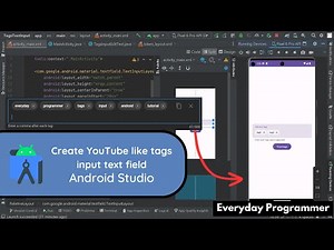 YouTube like tags input text field in Android Studio