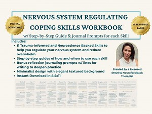 Trauma-informed Coping Skills Workbook: Anxiety & Stress Relief (printable PDF) - Etsy
