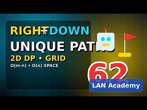 LeetCode 62: Unique Paths — 2D DP Explained (O(n) Space)