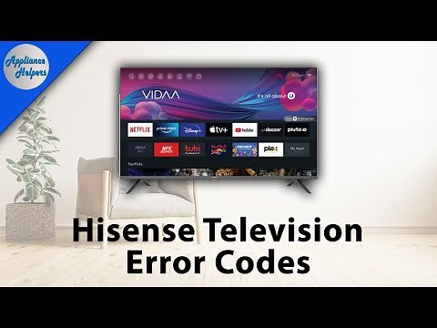 Hisense Television Error Codes