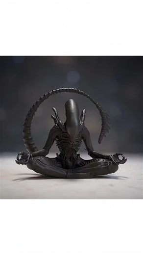 Alien Meditating Figurine, Expressive Eye Design, Home Decoration, Perfect for Halloween & Christmas, Unique Artistic Collectible #decorativefigurines #aestheticcatfurniture #christiandecor #animefigurecollection #artcollectibles #uniquehomegift #collectiblegifts #animetee #catfigurine #decorativestorage