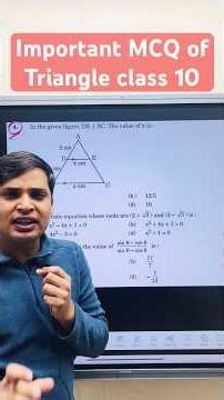Class 10 triangle important MCQ # #exampreparation #class10maths #education #cbse2026 #maths