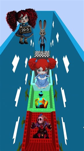 Poppy Playtime Chapter 5 Vs Who jumps better? (Part 1) #minecraft #poppyplaytime