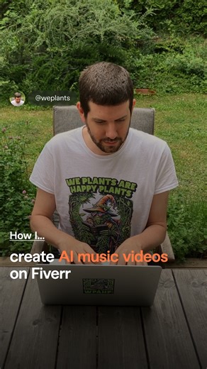 31K views · 514 reactions | It's easy to assume that when you leverage artificial intelligence for a project, you're using AI to create and piece everything together for you. For Fiverr video creator 'weplants,' this isn't the case. Instead, he's learned to work alongside AI to create and produce music videos for his clients. Here's what his process looks like. | Fiverr | Facebook