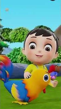 Kukdoo Koo Cartoon Song, কুকডু কু #shorts #rhymes #babyvideos #songsforkids #poems #trending #viral
