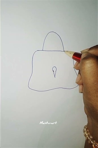 Very easy lock & key drawing for beginner 😍 #drawing #shorts #lock