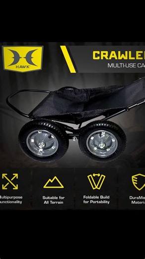BEST FOR ROUGH TERRAINHawk Crawler Multi-Use Cart #hunting #caza #deerhunting