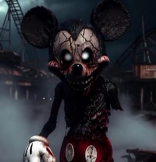 5 Creepiest Mickey Mouse Horror Versions You Haven't Seen #MickeyMouse #HorrorArt #Creepy #Disney