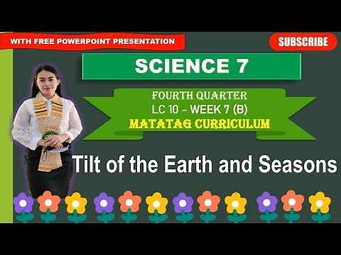 SCIENCE 7: Quarter 4- Week 7_LC 10 (B): TILT OF THE EARTH AND SEASONS ||MATATAG CURRICULUM