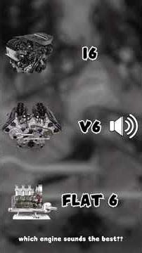 different ENGİNE I6 VS V6 VS FLAT 6 sound comparison