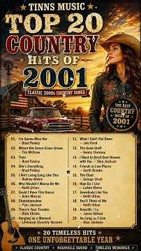 Top 20 Country Hits of 2001 🎙️ Classic 2000s Country Songs | TINNS MUSIC