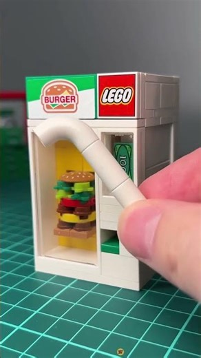 Working LEGO Burger Machine + Hidden Safe!