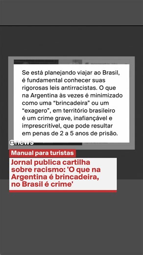 ARGENTINA — Desde que uma advogada argentina virou ré por injúria racial e teve o pedido de prisão preventiva, a imprensa do país tem repercutido o caso. Segundo o Ministério Público do Rio, Agostina Páez chamou um funcionário de um bar em Ipanema, na Zona Sul do Rio, de “mono”, que em espanhol significa macaco, e também teria imitou gestos do animal. Algumas reportagens defendem a liberação da influenciadora e afirmam que a medida é "desproporcional e arbitrária". Mas um jornal foi além: public
