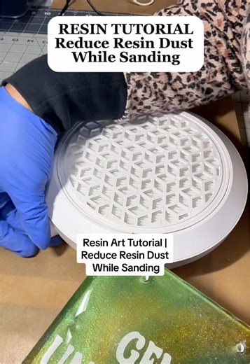 Resin tutorial on reducing resin dust while sanding Sanding cured resin creates fine micro dust that can spread across your workspace. In this tutorial, I’m using a portable dust collector to reduce airborne resin sanding dust and keep my resin art process. Do you wet sand or dry sand your resin? Comment “WET” or “DRY” 👇🏽 #resintutorial #resintips #resinartist #createwithruthless